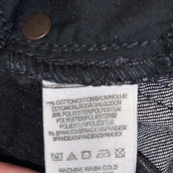 Free People Dark Wash Distressed Skinny Jeans 28 - Picture 7 of 7